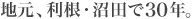 地元、利根・沼田で30年。